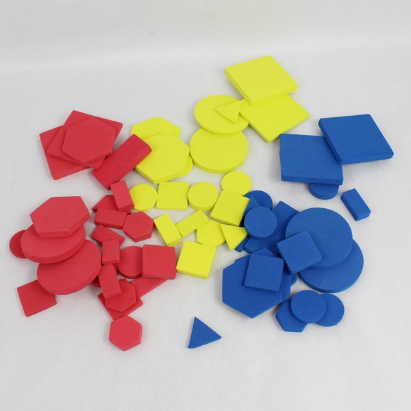 Large Lot of Foam Geometric Shape Math Toys for Educational Homeschooling