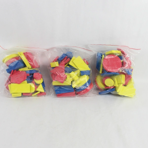 Large Lot of Colorful Foam Geometric Shape Math Toys for Homeschooling
