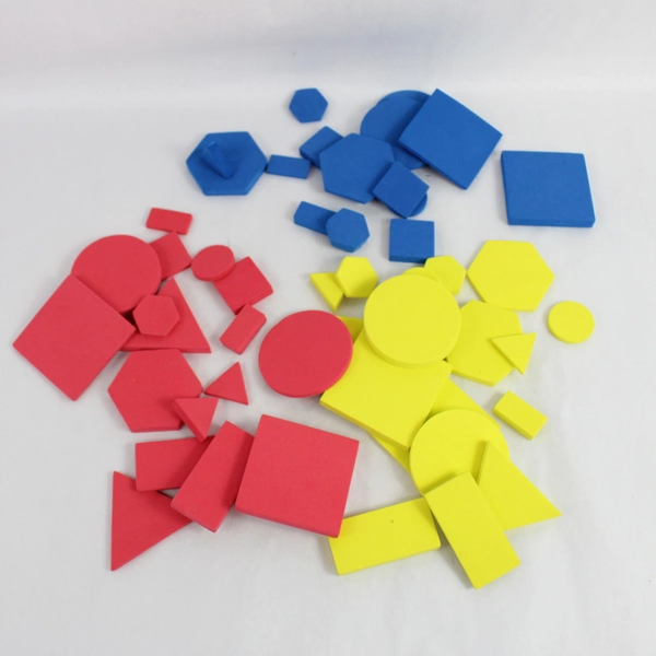 Large Lot of Colorful Foam Geometric Shape Math Toys for Homeschooling