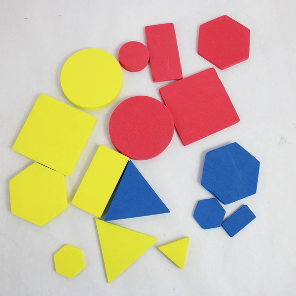 Large Lot of Colorful Foam Geometric Shape Math Toys for Homeschooling