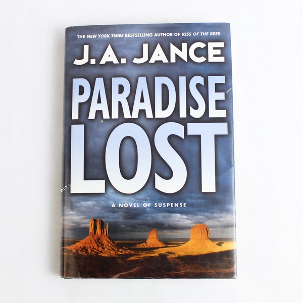 Paradise Lost by J. A. Jance 2001 William Morrow Hardcover Dust Jacket
