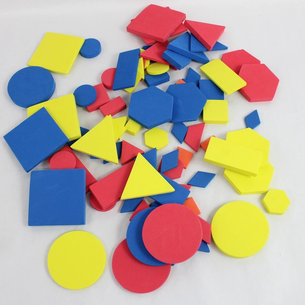 Lot of Colorful Foam Math Manipulatives Homeschool Teaching Preschool K-2