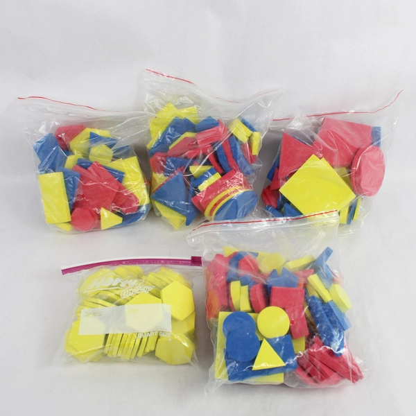 Lot of Colorful Foam Math Manipulatives Homeschool Teaching Preschool K-2