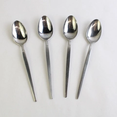 Set of 4 Stanley Roberts Astro Stainless Steel Oval Teaspoons 7" Flatware