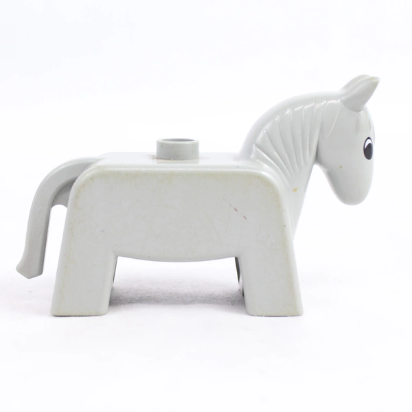 Vintage Lego Group Gray Horse Donkey Figure 3.5"