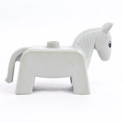 Vintage Lego Group Gray Horse Donkey Figure 3.5"
