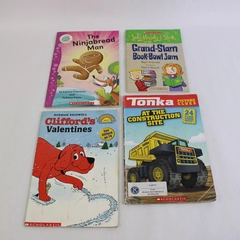 Lot Of 4 Scholastic Kids Paperback Books Judy Moody & Stink Clifford Tonka