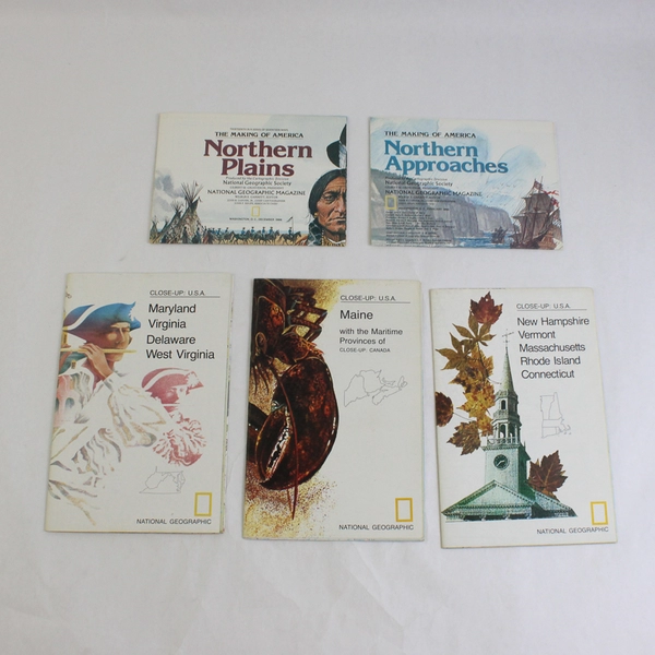 Lot of 12 Vintage National Geographic Maps 1955-1986 Collectible Maps