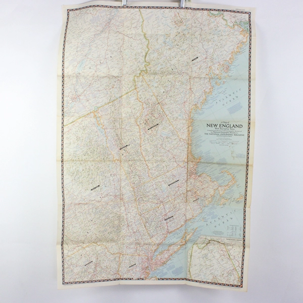 Lot of 12 Vintage National Geographic Maps 1955-1986 Collectible Maps