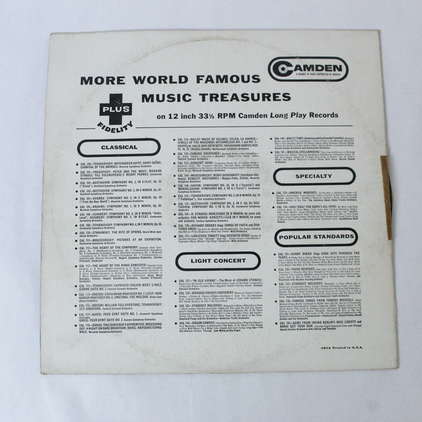 Guy Lombardo Plays 12" Vinyl LP Record RCA Camden CAL 255 - Good Condition