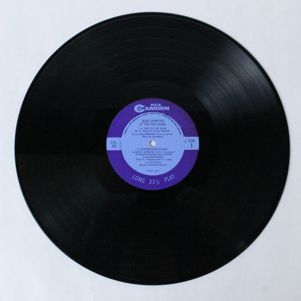 Jesse Crawford At The Pipe Organ RCA Camden 33 RPM Vinyl LP - Pre-Owned