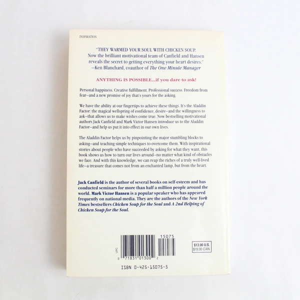 The Aladdin Factor by Jack Canfield & Mark Victor Hansen 1995 Berkley Books PB