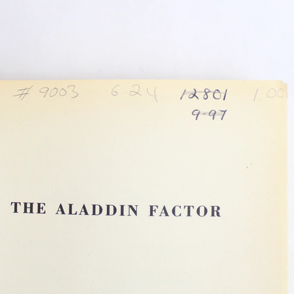 The Aladdin Factor by Jack Canfield & Mark Victor Hansen 1995 Berkley Books PB