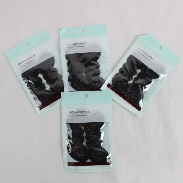 Lot Of 4 Pairs of Black Anti Wear Paste Heel Pads Original Plastic Bags