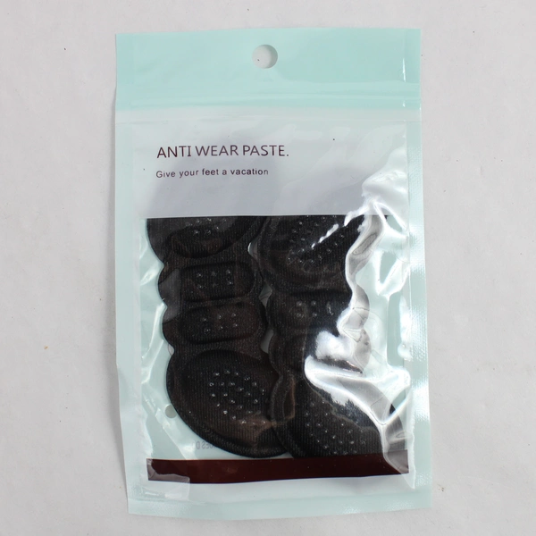 Lot Of 4 Pairs of Black Anti Wear Paste Heel Pads Original Plastic Bags