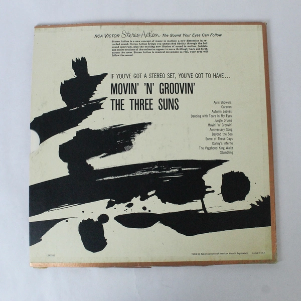 The Three Suns Movin' 'N' Groovin' 1962 RCA Victor Vinyl LP - Pre-Owned