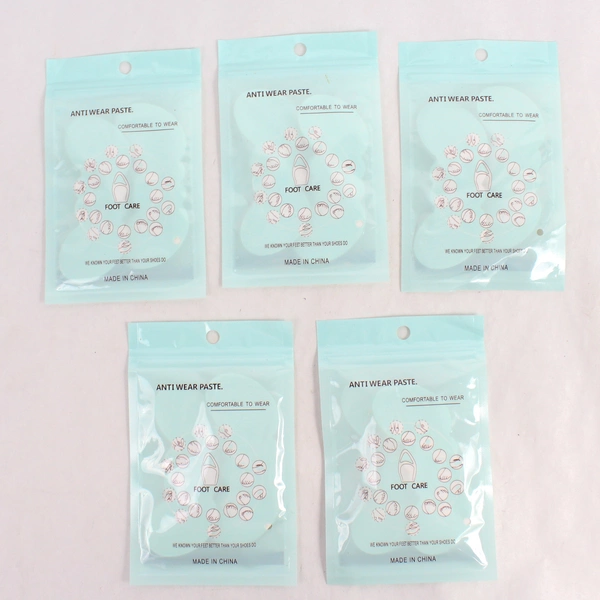 Lot Of 5 Pairs of Beige Anti Wear Paste Heel Pads Original Plastic Bags