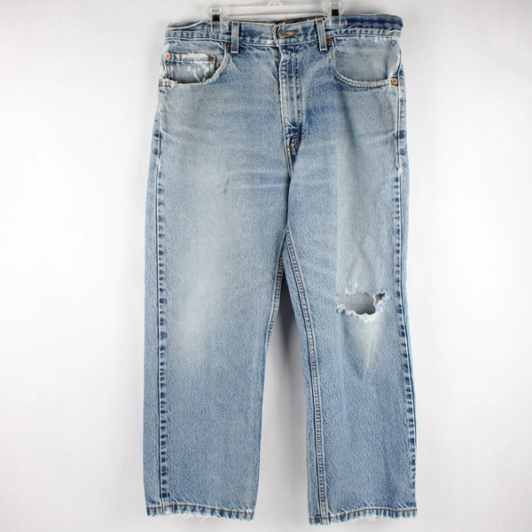 Levi's Men's 34x29 Regular Fit Straight Leg Blue Jeans Denim Pants