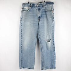 Levi's Men's 34x29 Regular Fit Straight Leg Blue Jeans Denim Pants