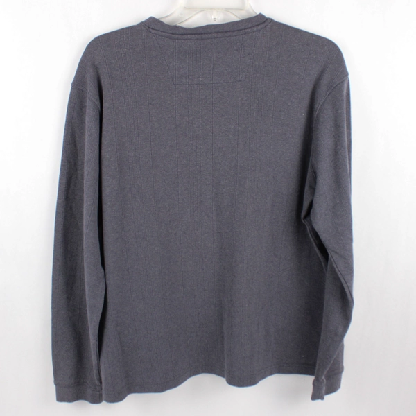 Axist Modern Fit Men's Medium Blue V-Neck Long Sleeve Sweater