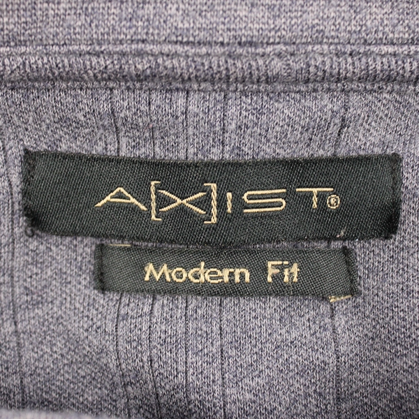 Axist Modern Fit Men's Medium Blue V-Neck Long Sleeve Sweater