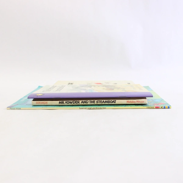 Lot Of 3 Kids Bks: Puzzle Ocean, Mr. Yowder & The Steamboat, Stranger By The Sea