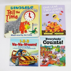 Lot Of 4 Counting Telling Time Kids Books