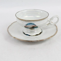 EFCCO Sea Lion Caves Oregon Souvenir Teacup and Saucer