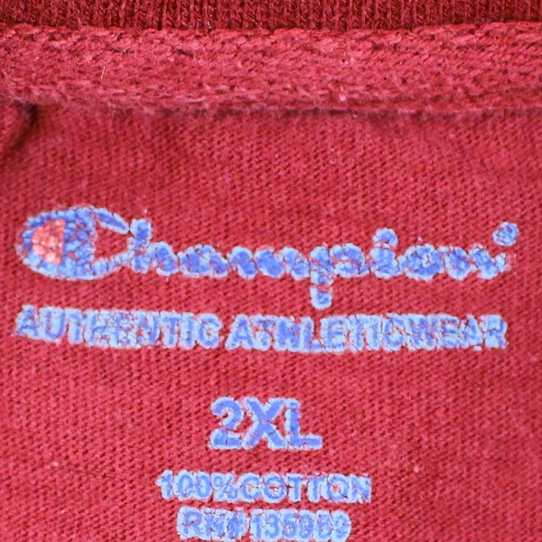 Champion Men's 2XL Red Short Sleeve T-Shirt Athletic Casual Top