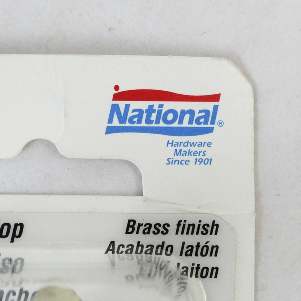 New National Floor Door Stop N154-500 V233 Brass Die-Cast Zinc