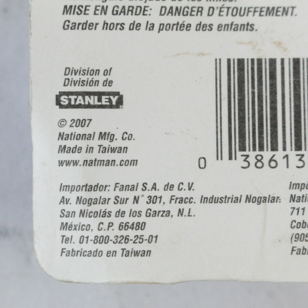 New National Floor Door Stop N154-500 V233 Brass Die-Cast Zinc