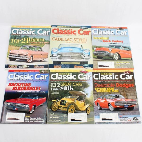 Lot of 11 Hemmings Classic Car Magazines 2007 Missing July Issue