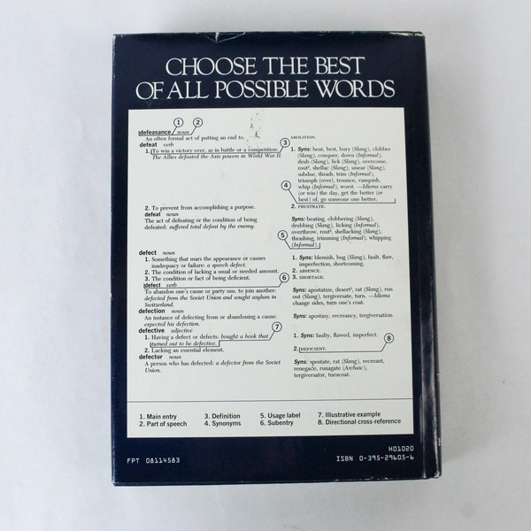 Roget's II The New Thesaurus 1980 HC with Dust Jacket - Pre-Owned, Some Wear