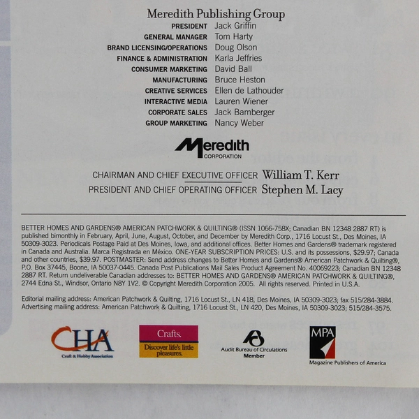 Better Homes & Gardens American Patchwork & Quilting February 2006