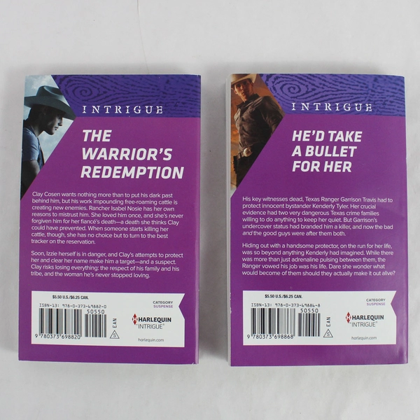 Lot of 2 Harlequin Intrigue Novels 2016 Hunter Moon & Bulletproof Badge PB