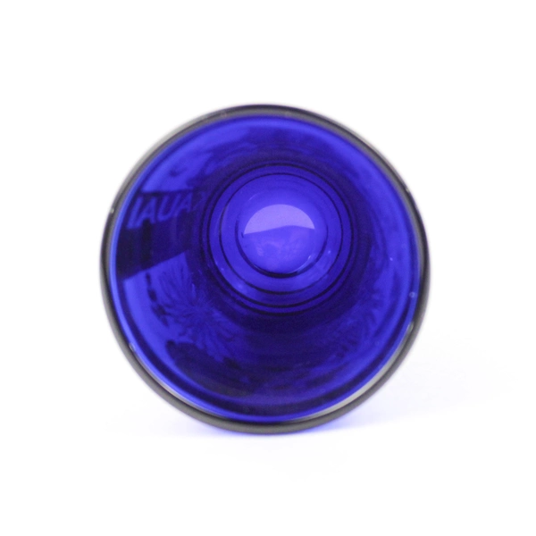 Libbey Kauai Cobalt Blue Shot Glass Maui 2000 Dolphin Ocean Fish Design