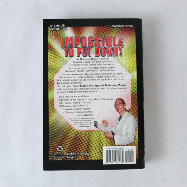 Uncle John's Unstoppable Bathroom Reader, 2003 Edition, Pre-Owned