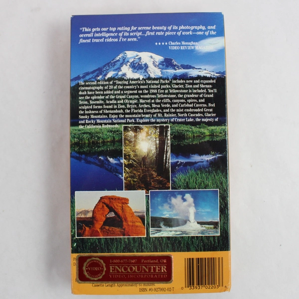 Touring America's National Parks Second Edition VHS Features 20 Parks