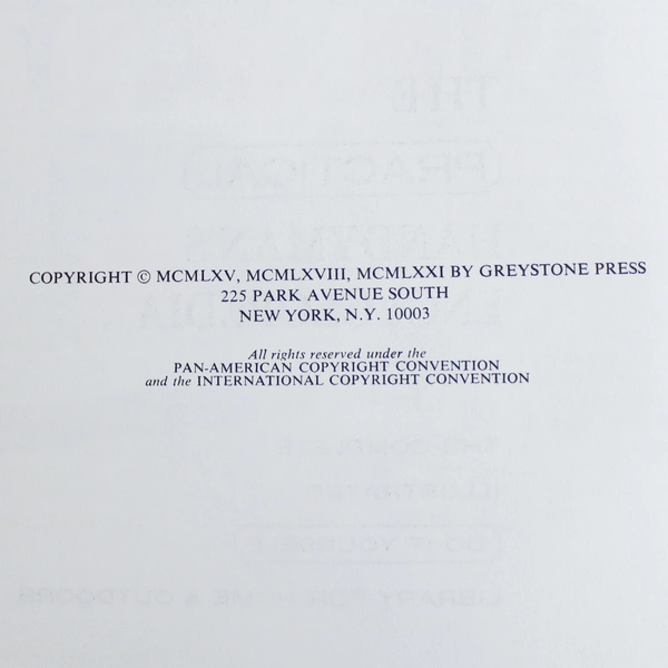 The Practical Handyman's Encyclopedia Volume One 1971 Hardcover