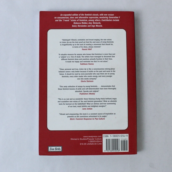 Listen Up: Voices from the Next Feminist Generation by Barbara Findlen PB, Good