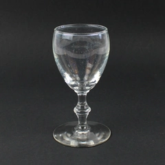 Vintage Libbey Georgian Crystal Claret Wine Glass 4 7/8" Clear Stemware Glass