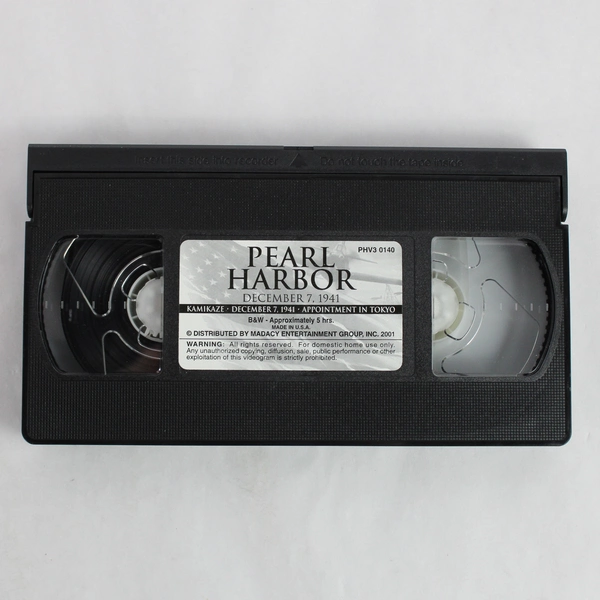 Pearl Harbor Dec. 7 1941 VHS Commemorative Edition 5+ Hours Madacy Entertainment