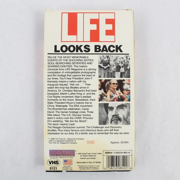 Life Documentary Looks Back VHS 1989 GoodTimes Home Video
