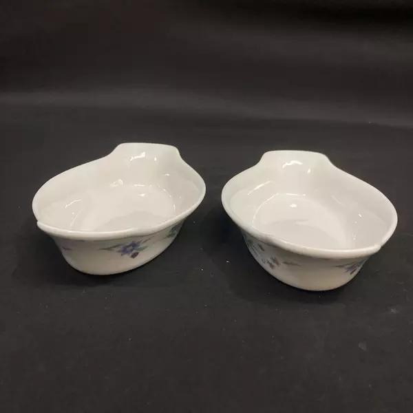 Set Of 2 Oneida Porcelain Ava Au Gratin Bowls 8 Inch