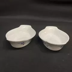 Set Of 2 Oneida Porcelain Ava Au Gratin Bowls 8 Inch