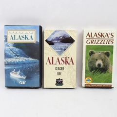 Vintage Lot of 3 Alaska VHS Documentaries by Various Studios 1991 1993