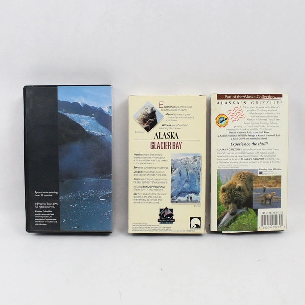 Vintage Lot of 3 Alaska VHS Documentaries by Various Studios 1991 1993