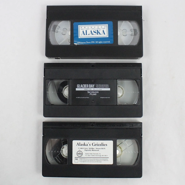 Vintage Lot of 3 Alaska VHS Documentaries by Various Studios 1991 1993