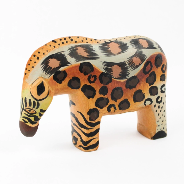 Swahili Imports Hand Carved And Painted Wooden Animal Figurine 