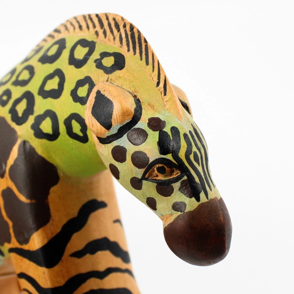 Swahili Imports Hand Carved And Painted Wooden Animal Figurine 